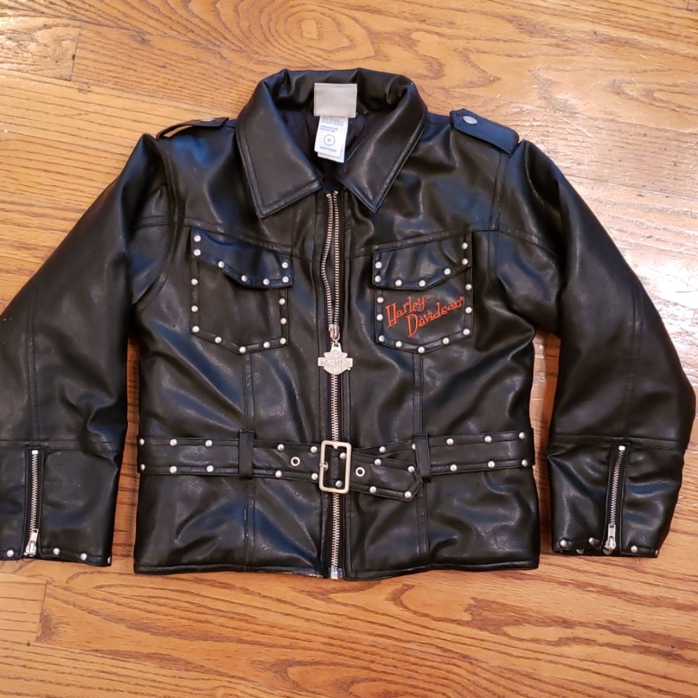 Harley Davidson faux leather jacket